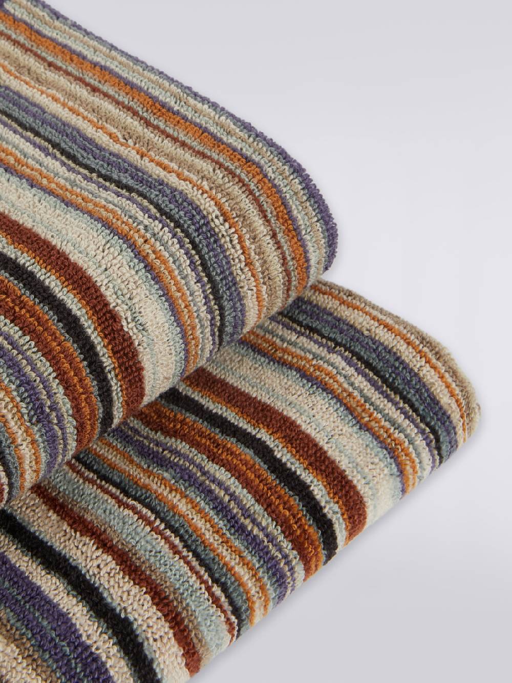M Missoni Set 2 pezzi di asciugamani da bagno Jazz in spugna di cotone rigato I Più Venduti