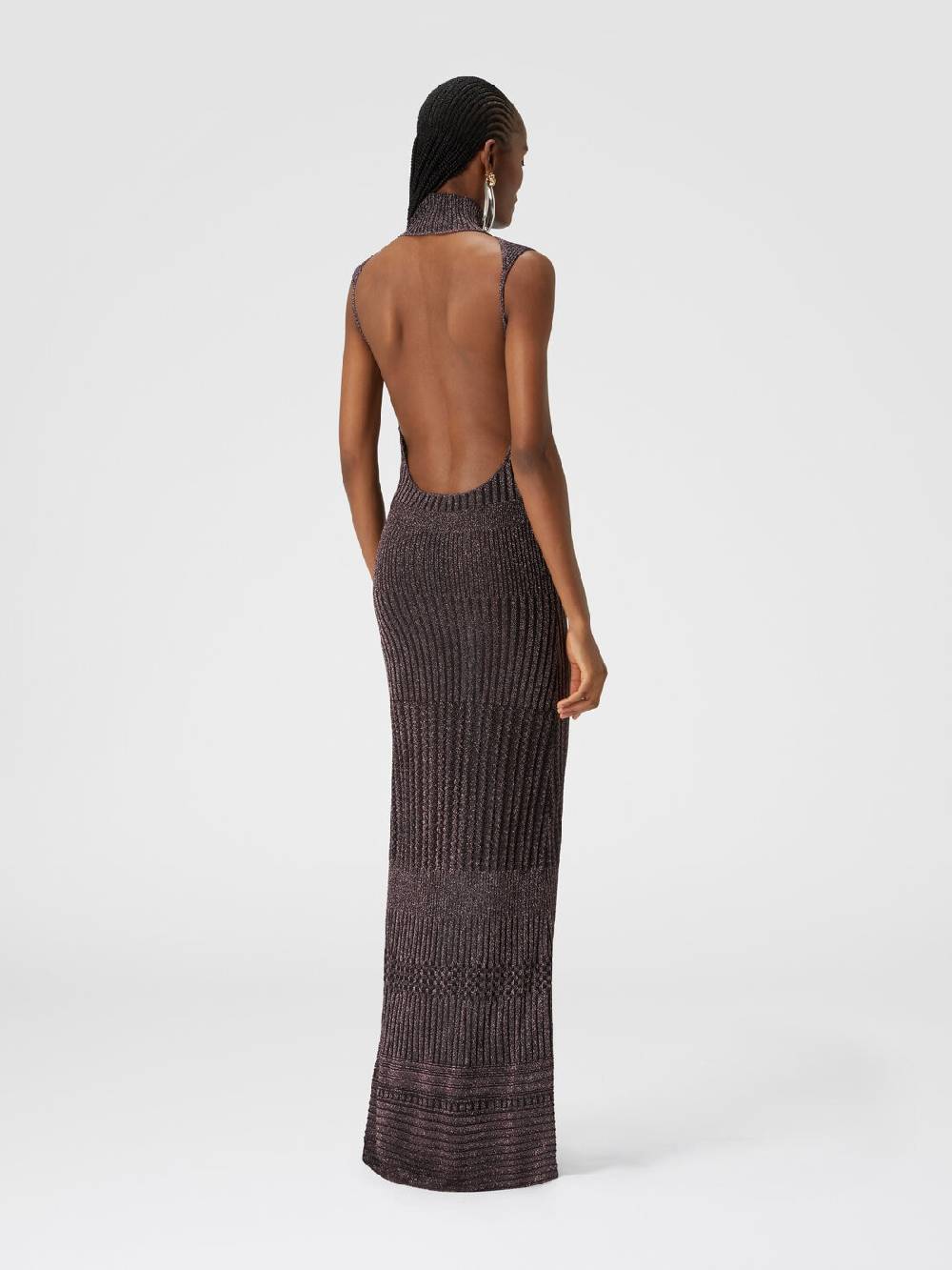 M Missoni Abito lungo senza maniche con schiena nuda Vendita