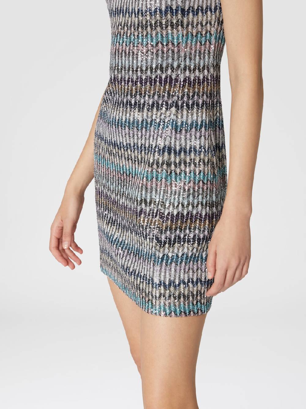 M Missoni Mini-abitoin maglia lamé con scollatura a cuore Spedizione Gratuita