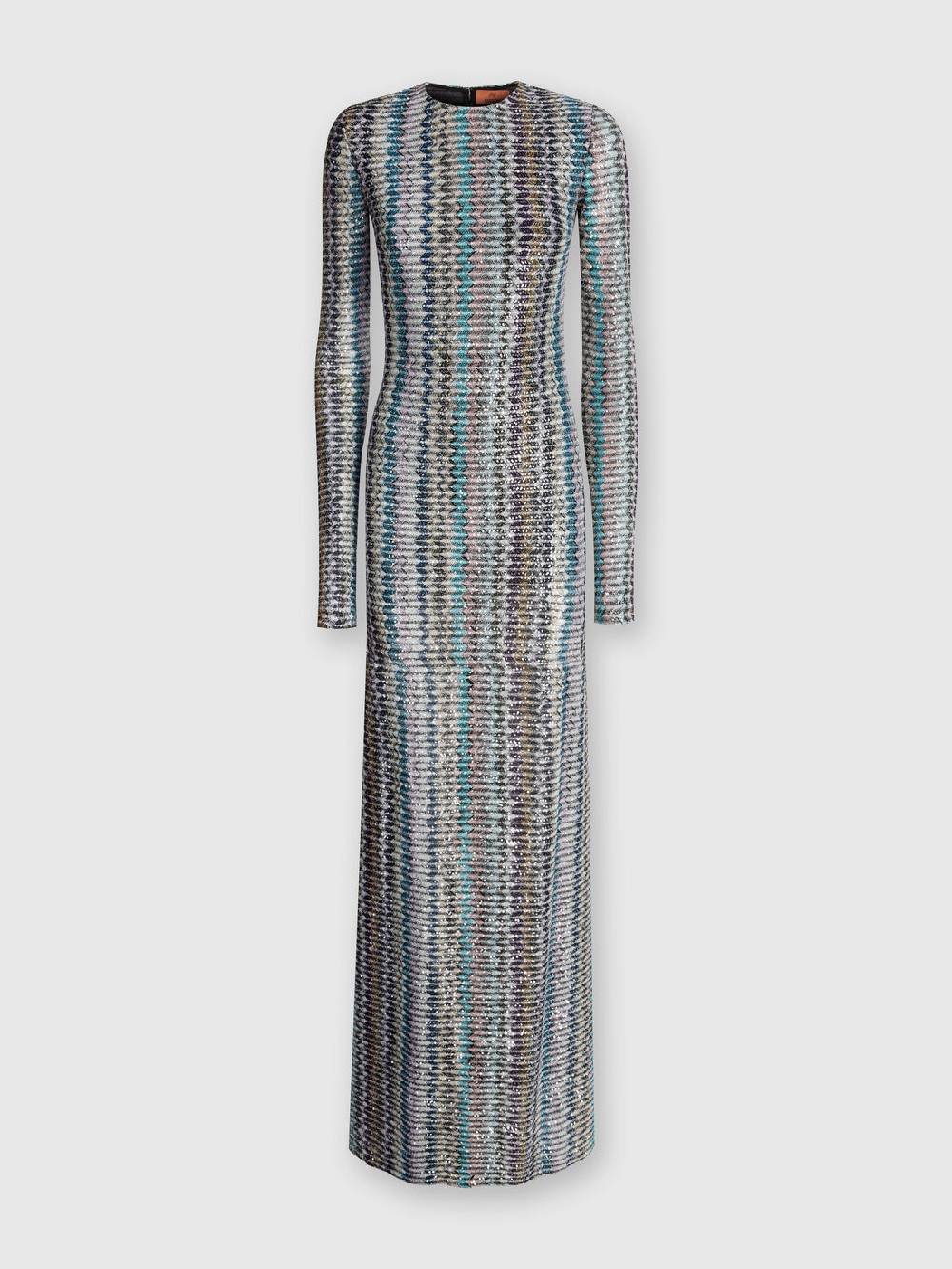 M Missoni Abito lungo con paillettes e dettaglio cut out Pezzi Unici