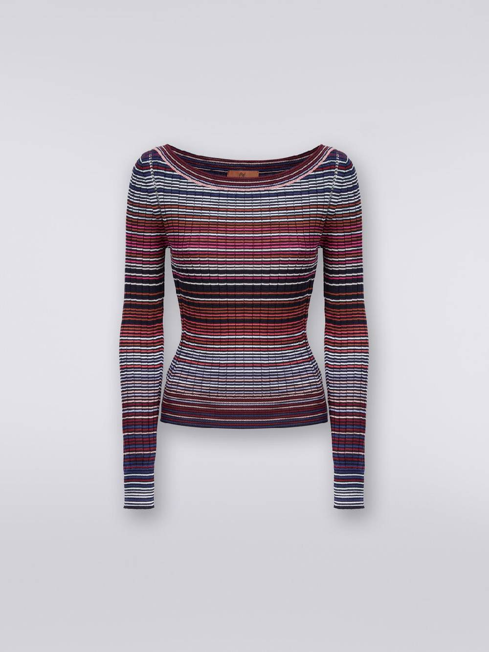 M Missoni Pullover in cotone e viscosa a righe Consegna Veloce