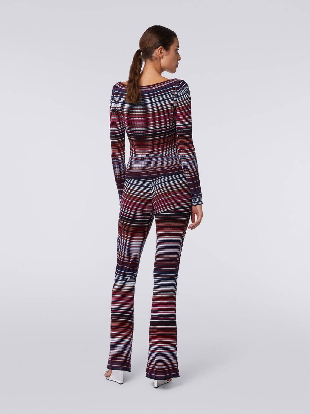 M Missoni Pullover in cotone e viscosa a righe Consegna Veloce