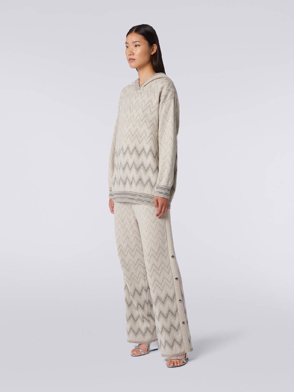 M Missoni Pullover in misto lana zig zag con lurex Fino Al -60%