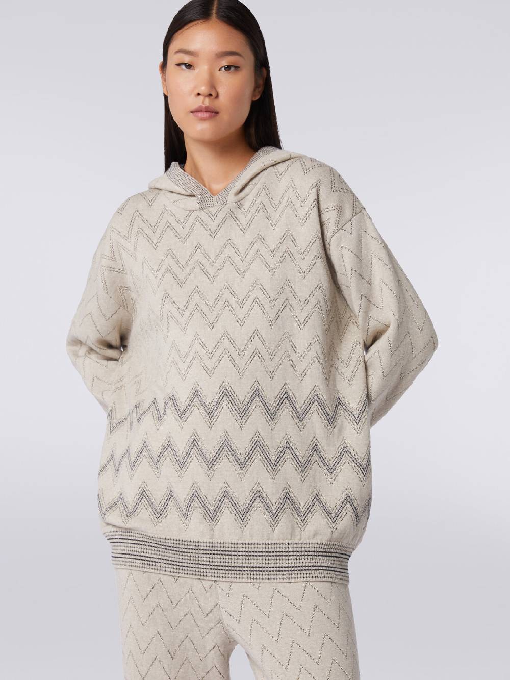 M Missoni Pullover in misto lana zig zag con lurex Fino Al -60%