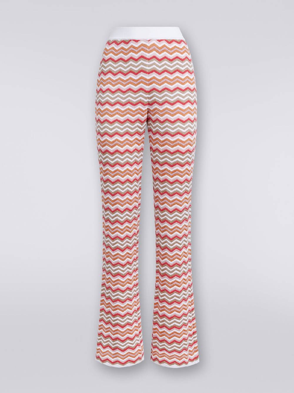 M Missoni Pantaloni in maglia di cotone e viscosa zig zag Affare Del Giorno