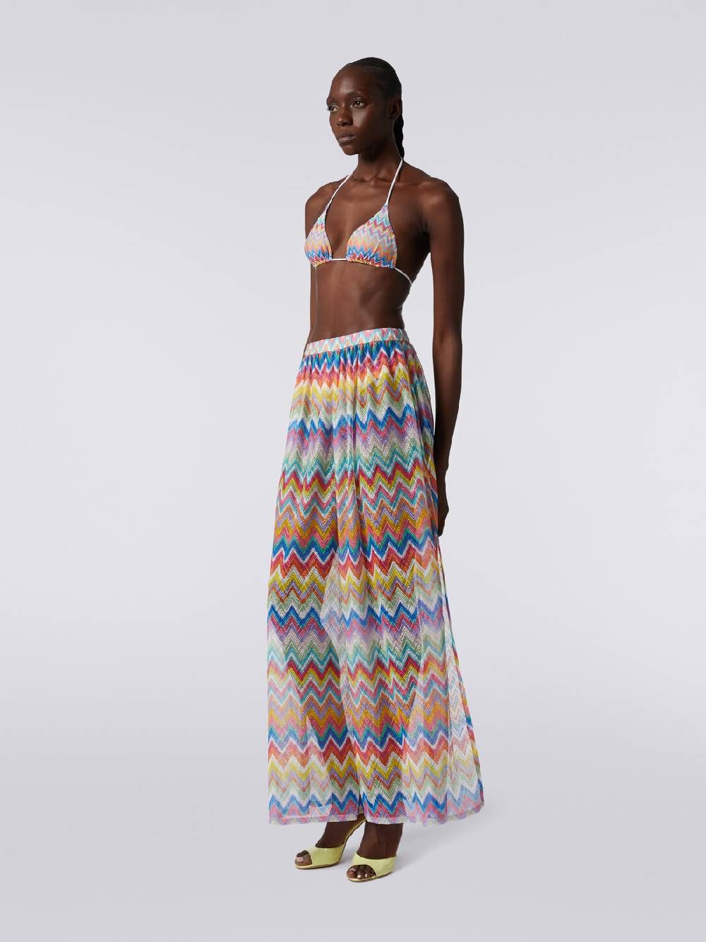 M Missoni Pantaloni copricostume con stampa zig zag Novità