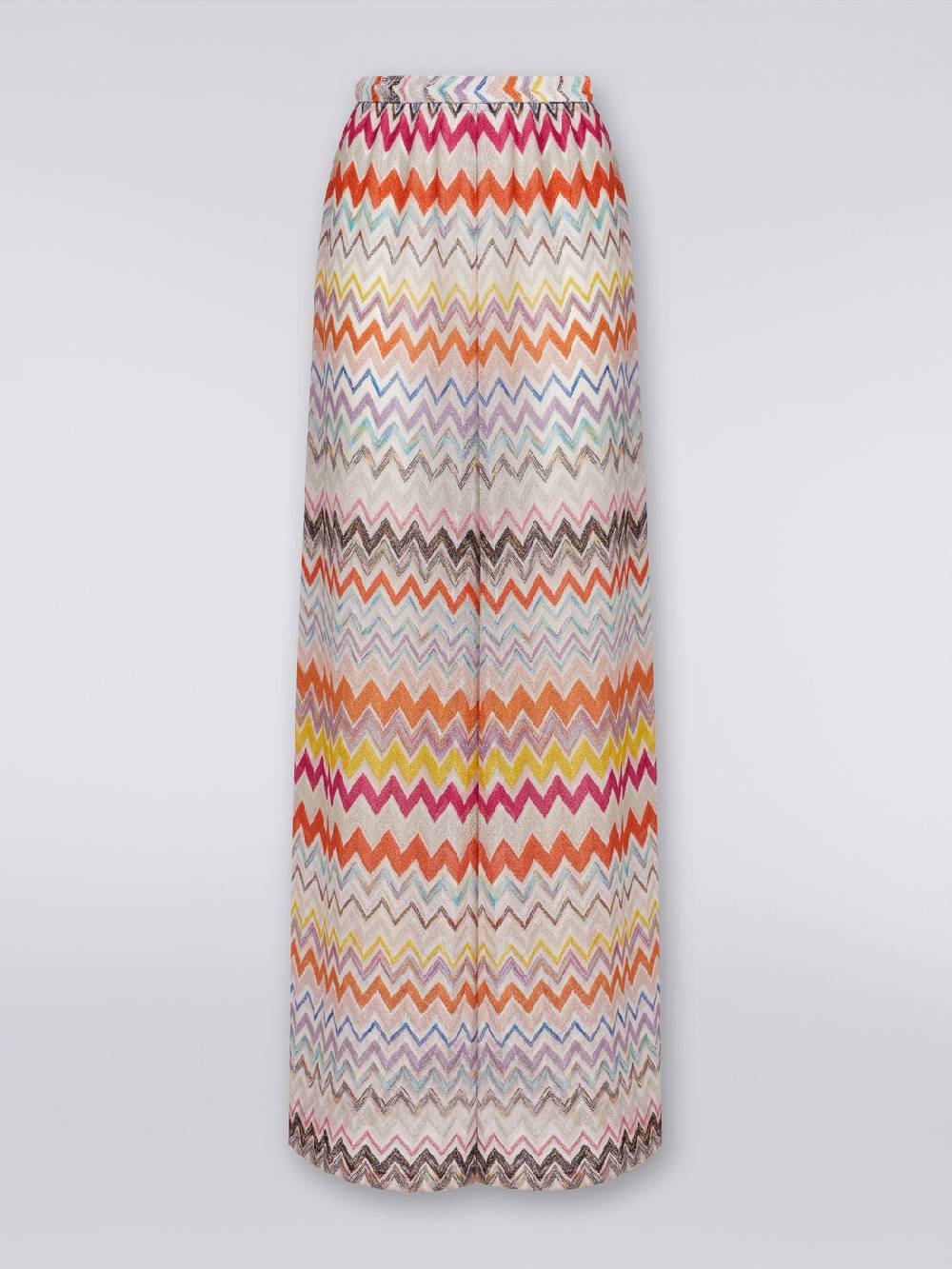 M Missoni Pantaloni a palazzo in misto viscosa chevron lamé Presa