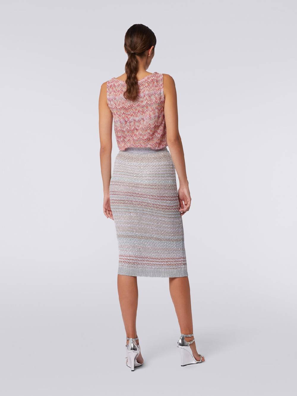 M Missoni Gonna midi in misto viscosa con paillettes Outlet
