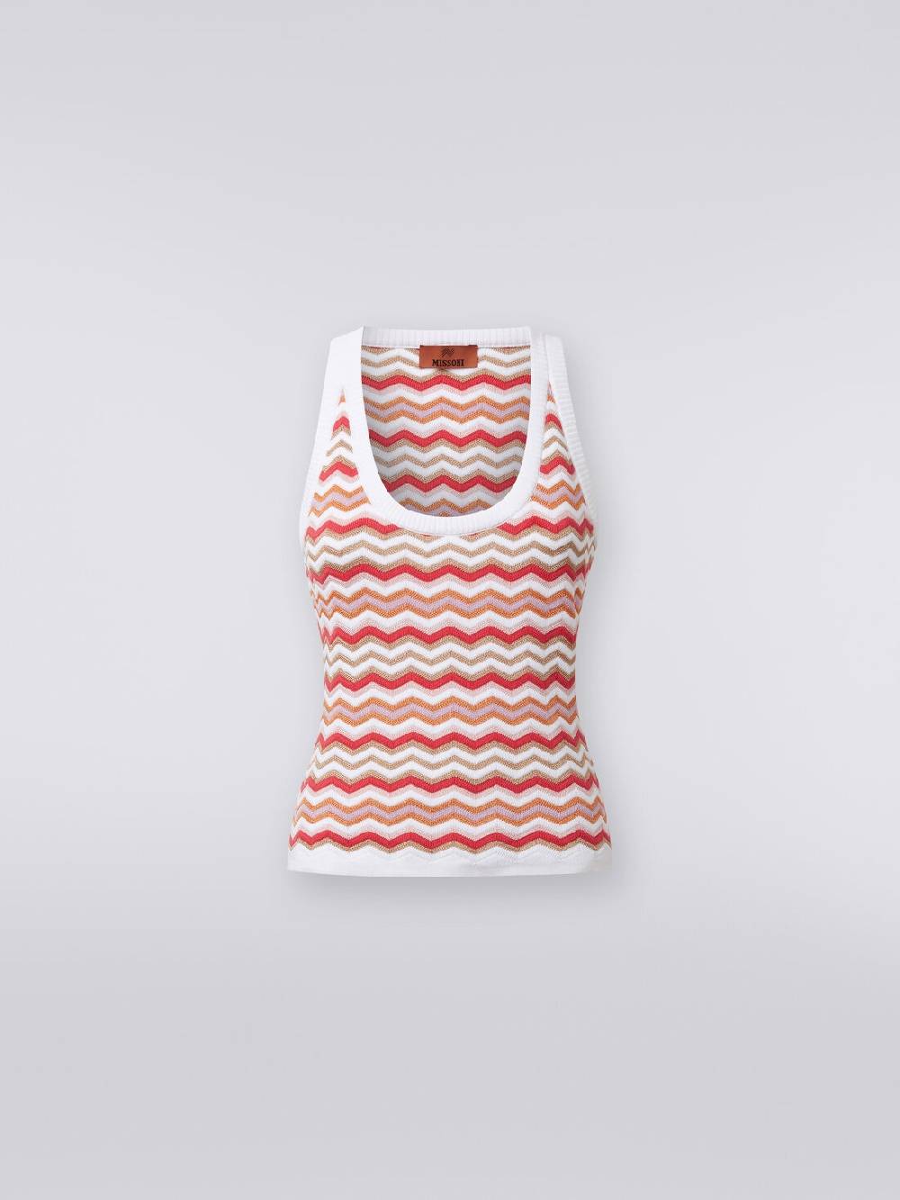 M Missoni Canottiera in maglia di cotone e viscosa zig zag Hotsell