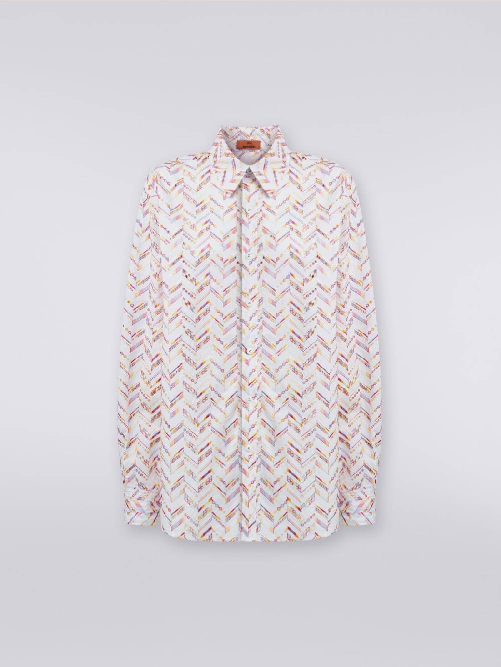 M Missoni Camicia in popeline di cotone con pizzo sangallo Negozio