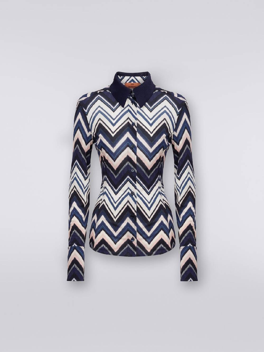 M Missoni Camicia in viscosa con stampa zig zag Moda