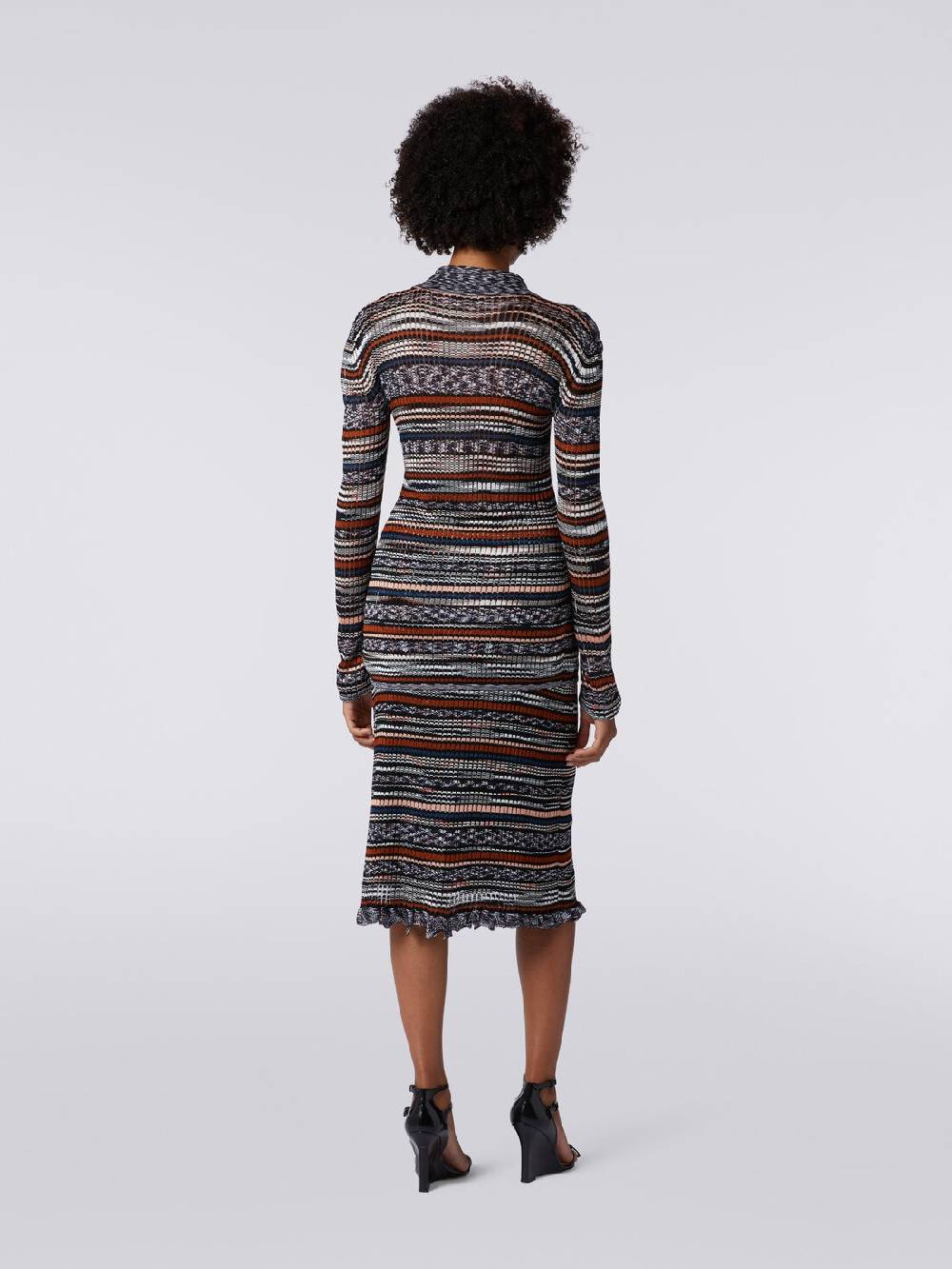 M Missoni Camicia in maglia di viscosa a costine fiammata 2025