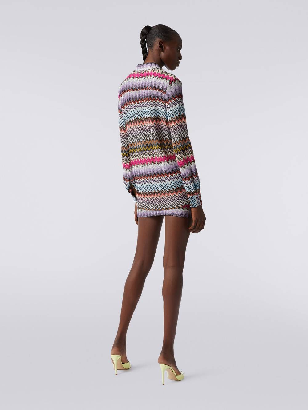 M Missoni Camicia in maglia di viscosa chevron con lurex Italy