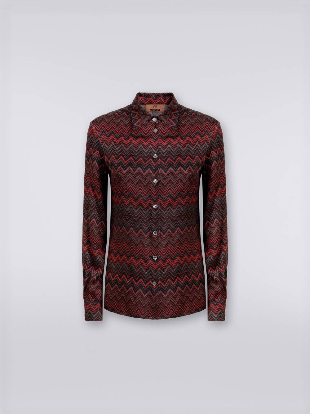 M Missoni Camicia in viscosa jacquard a zig zag Italia