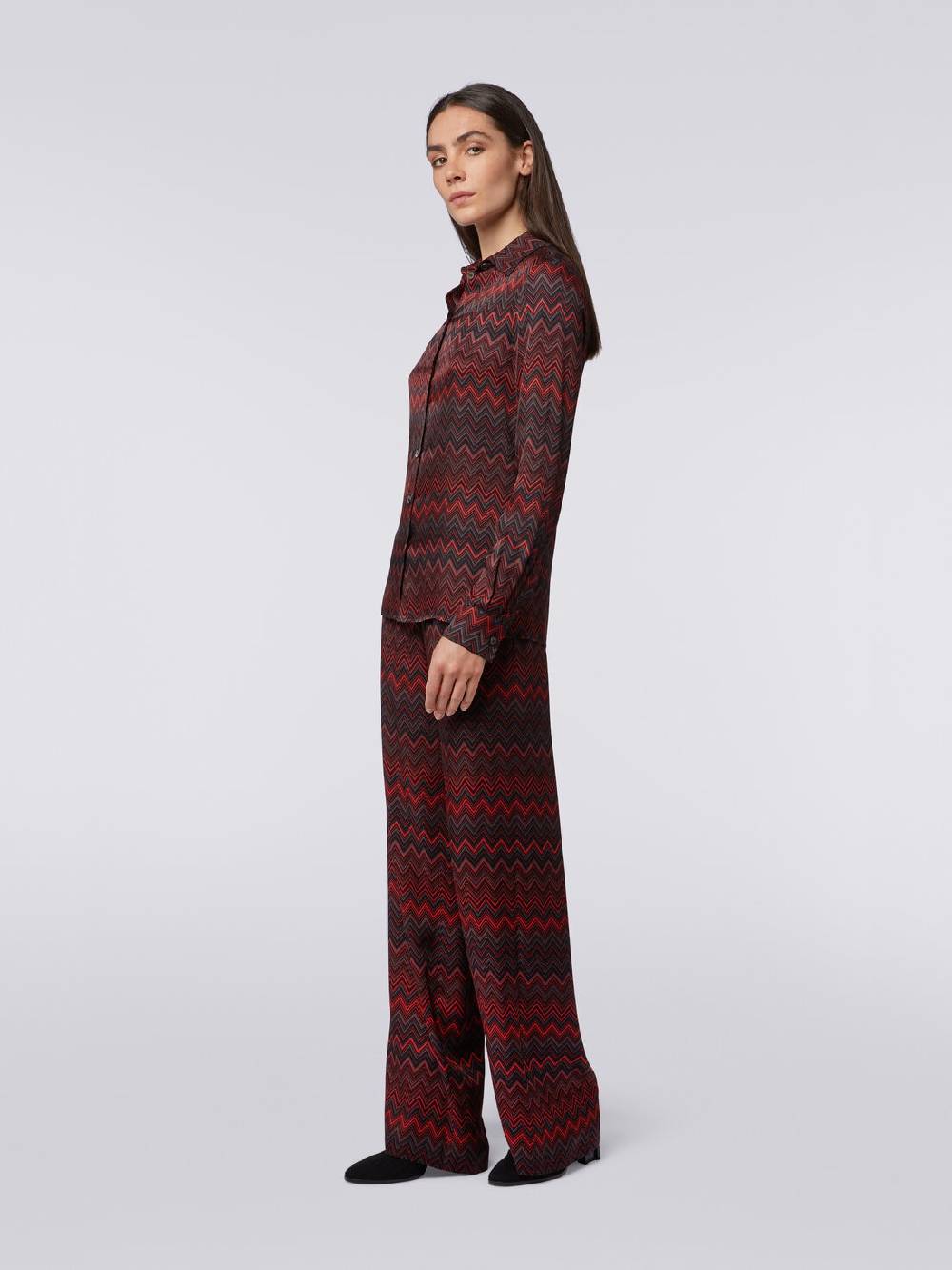 M Missoni Camicia in viscosa jacquard a zig zag Italia