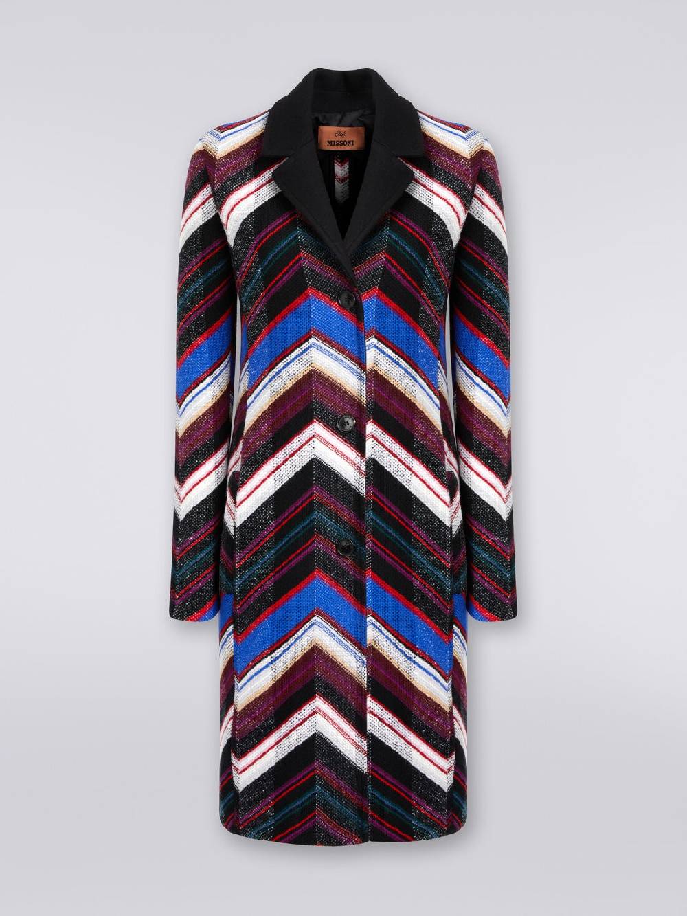 M Missoni Cappotto in lana con trama a zig zag Qualità