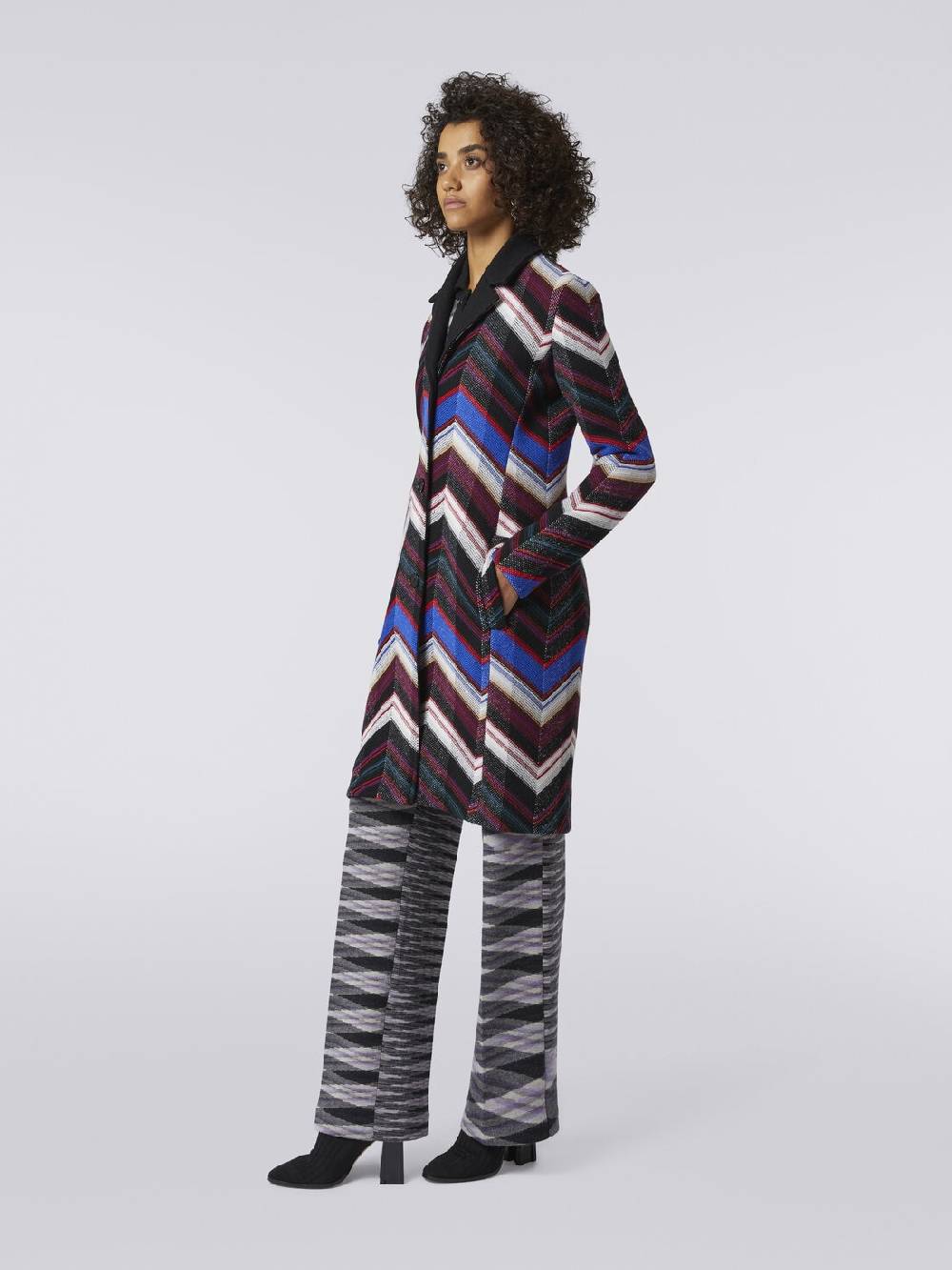 M Missoni Cappotto in lana con trama a zig zag Qualità