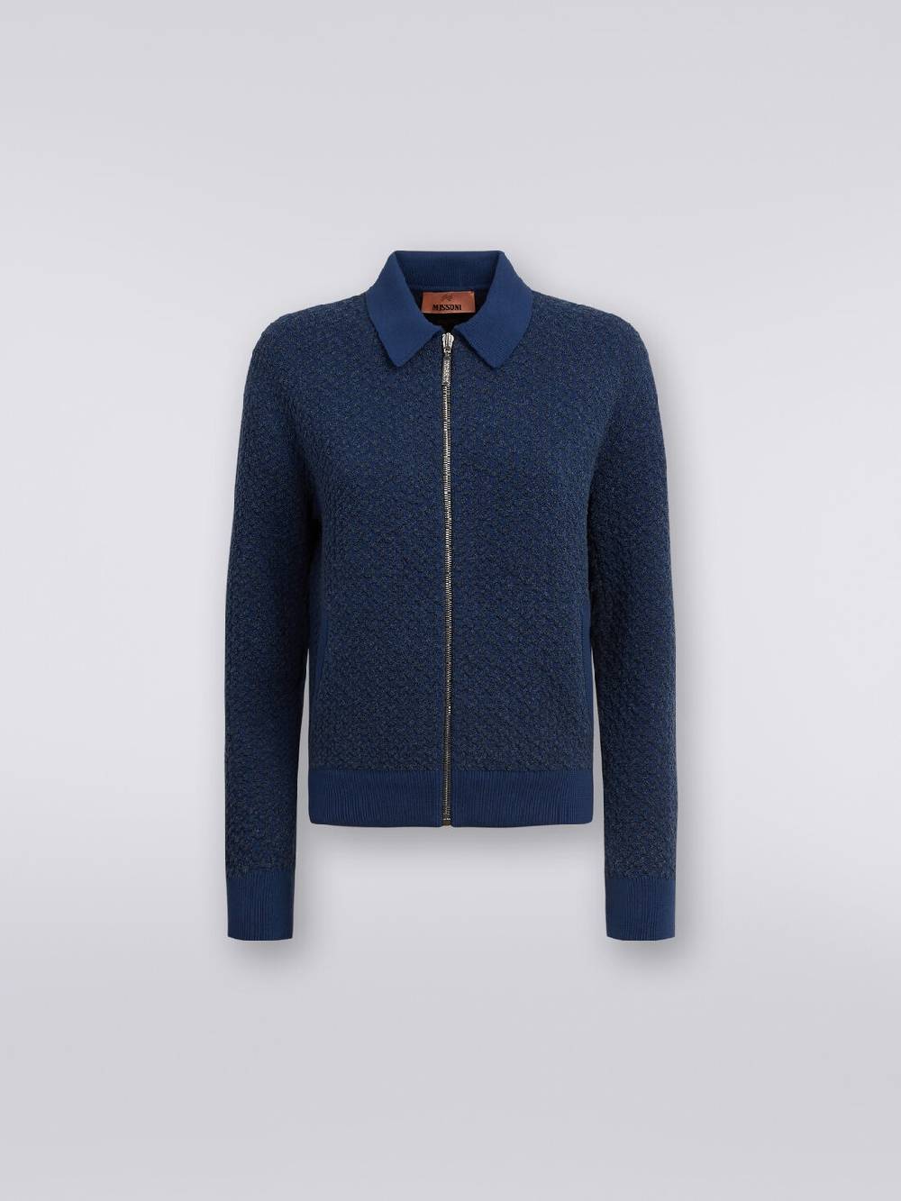 M Missoni Bomber in cotone e nylon con zip