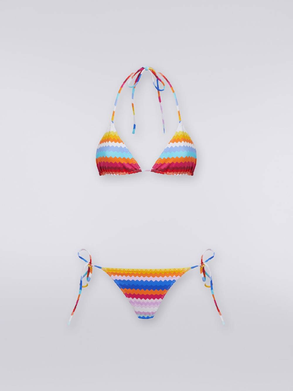 M Missoni Bikini in nylon stretch stampa zig zag Consegna Veloce