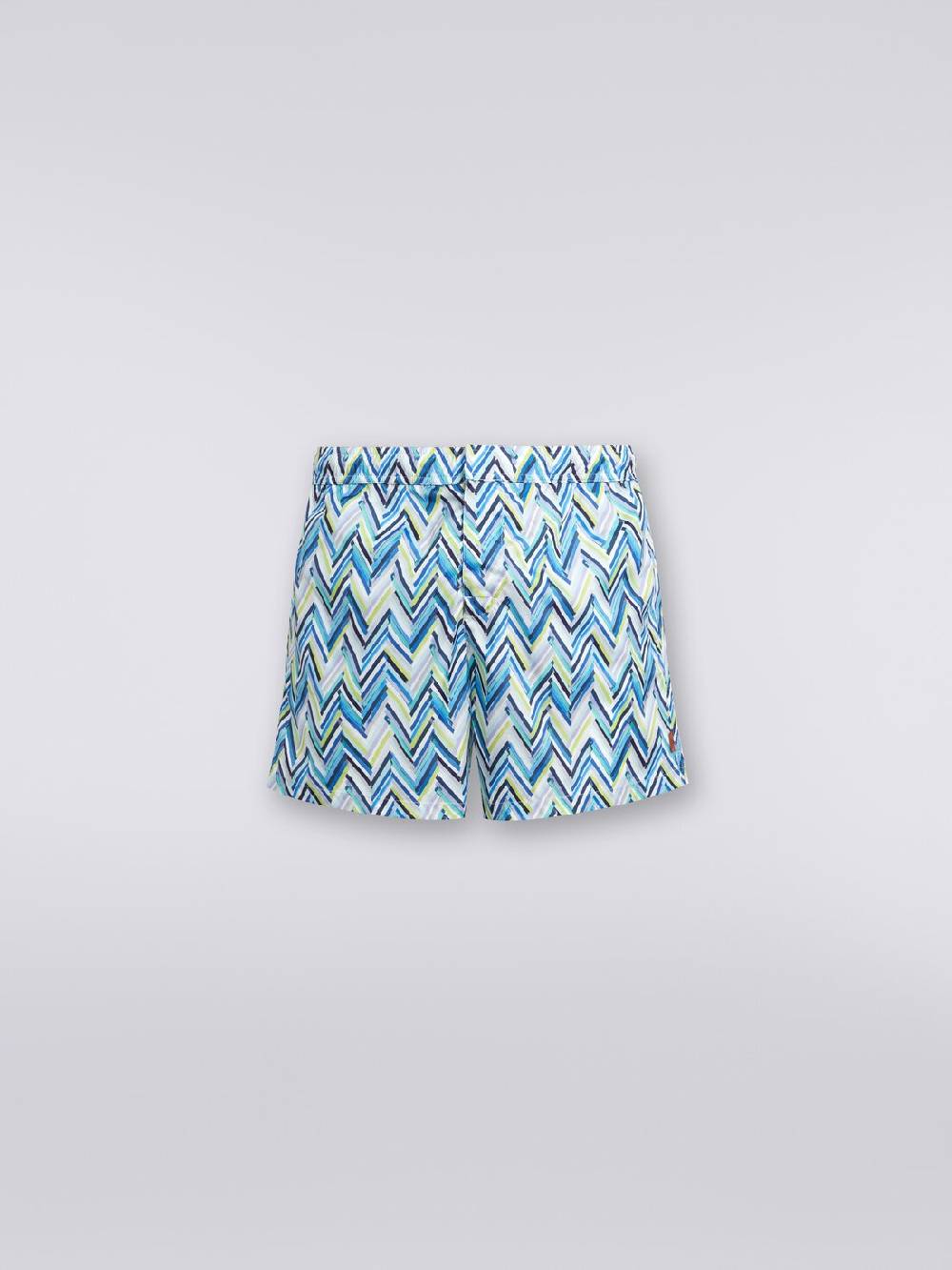 M Missoni Boxer mare con stampa zig zag effetto spennellate Affare Del Giorno