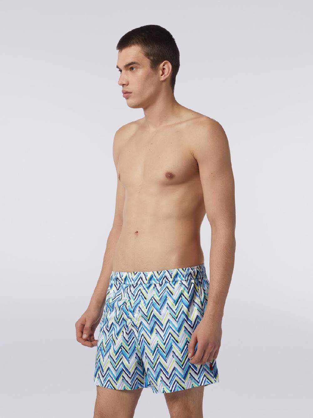 M Missoni Boxer mare con stampa zig zag effetto spennellate Affare Del Giorno