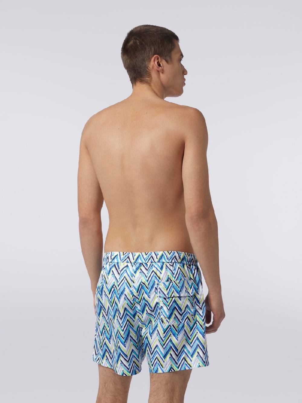 M Missoni Boxer mare con stampa zig zag effetto spennellate Affare Del Giorno