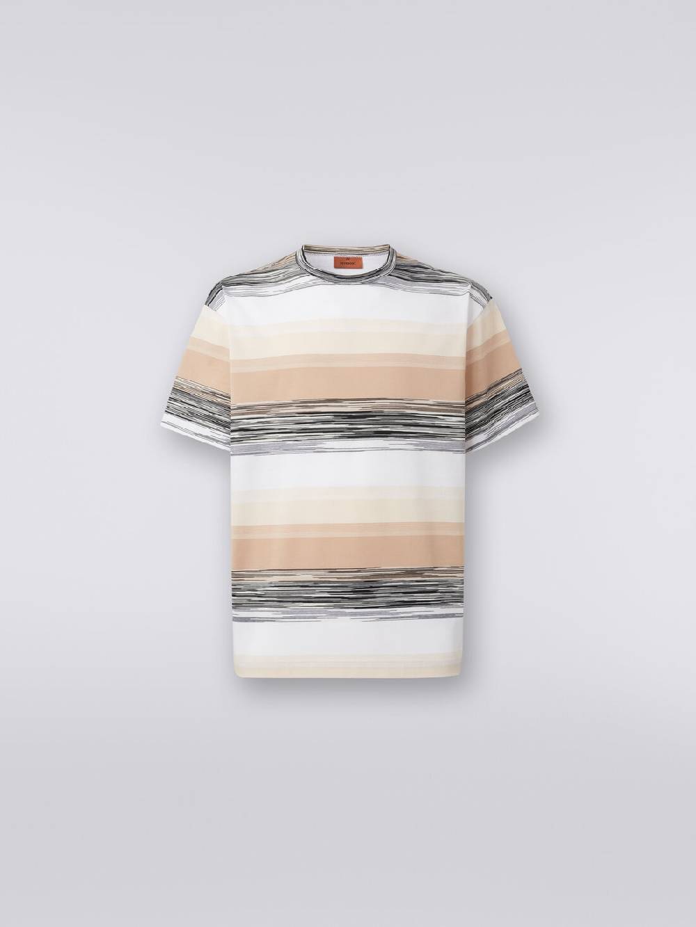 M Missoni T-shirt a maniche corte in cotone con inserti fiammati Prezzo Ridotto
