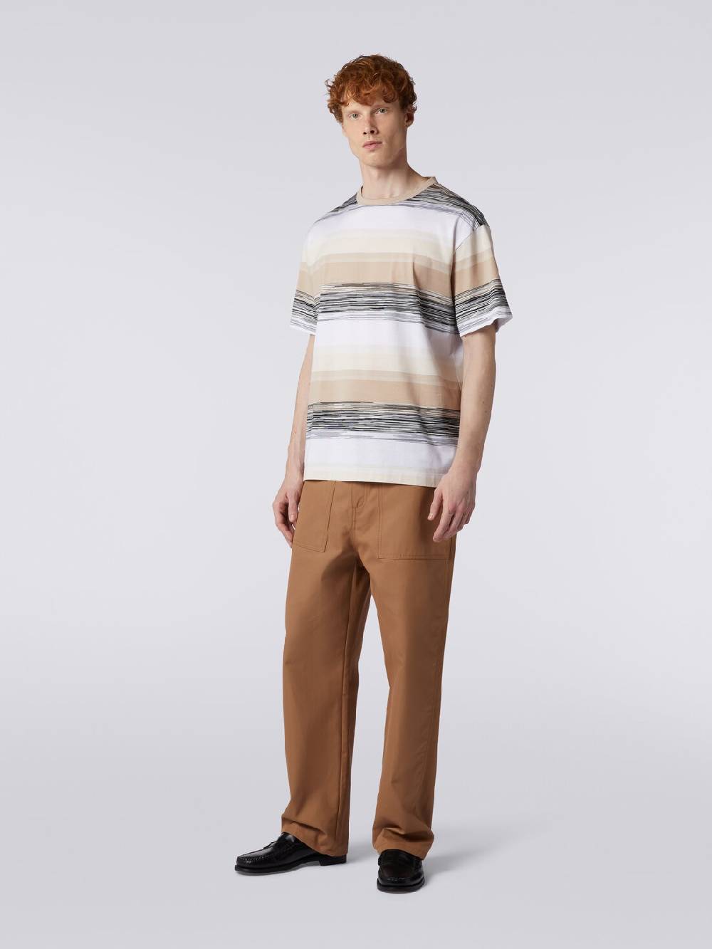 M Missoni T-shirt a maniche corte in cotone con inserti fiammati Prezzo Ridotto