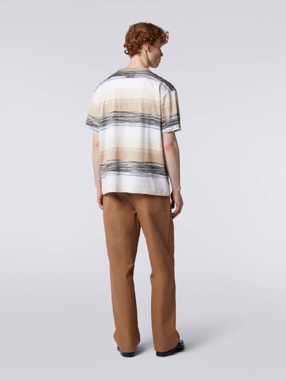 M Missoni T-shirt a maniche corte in cotone con inserti fiammati Prezzo Ridotto