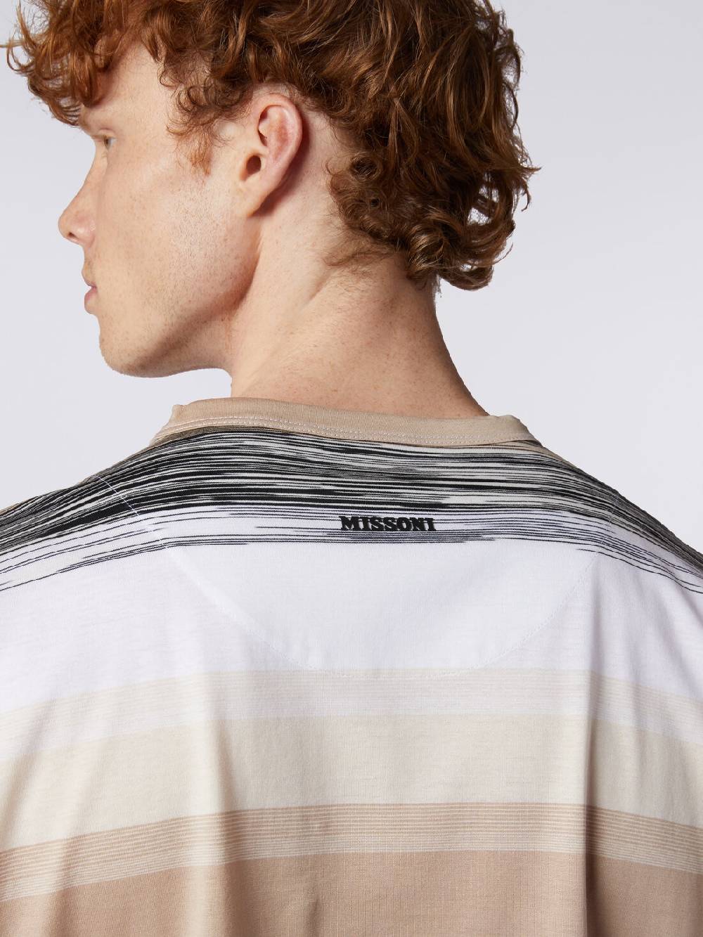 M Missoni T-shirt a maniche corte in cotone con inserti fiammati Prezzo Ridotto