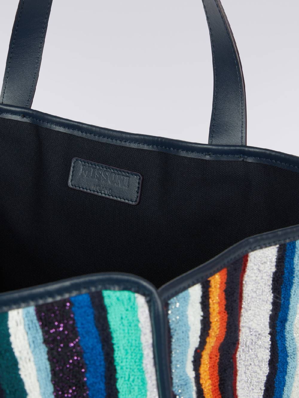 M Missoni Sporta Chandler 40x40 cm in cotone e viscosa velour con lurex Novità