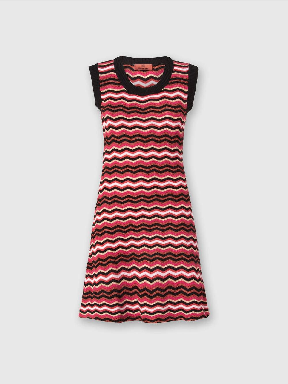 M Missoni Abito senza maniche in maglia zig zag Vendita Calda