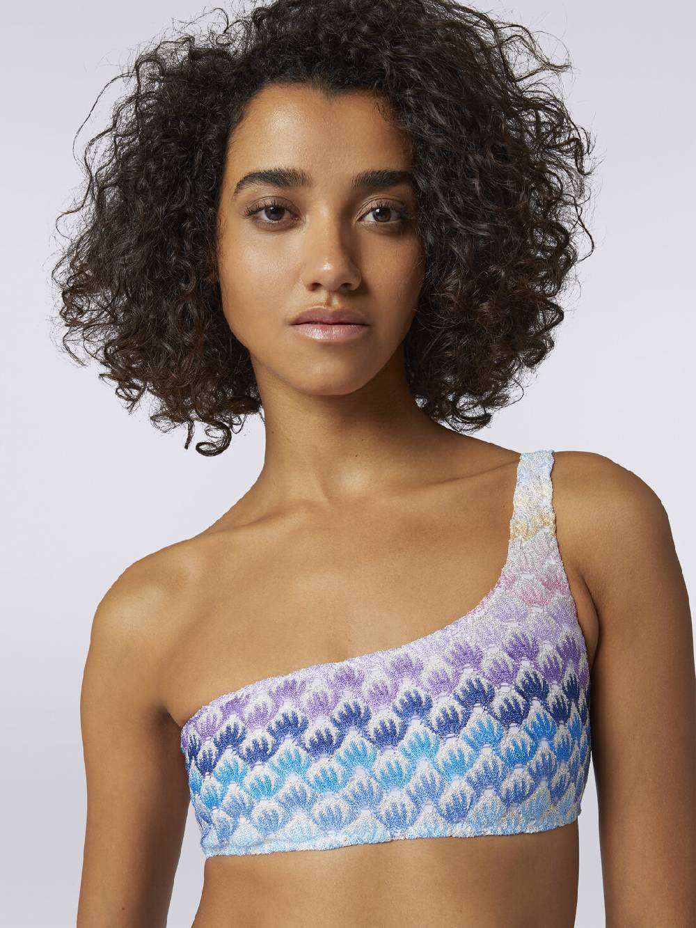 M Missoni Bikini monospalla effetto pizzo dégradé con lurex 2025