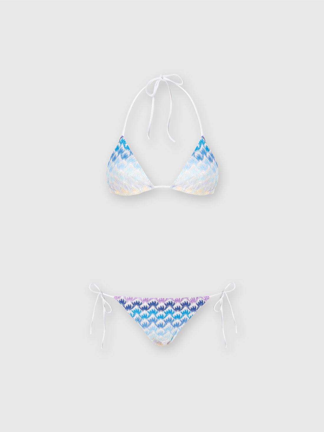 M Missoni Bikini effetto pizzo dégradé con lurex Italy