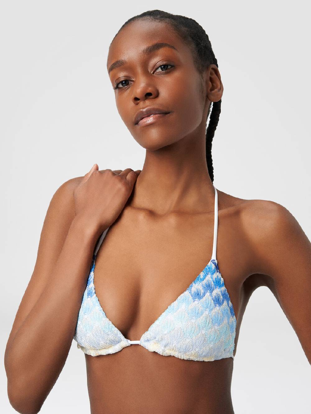 M Missoni Bikini effetto pizzo dégradé con lurex Italy