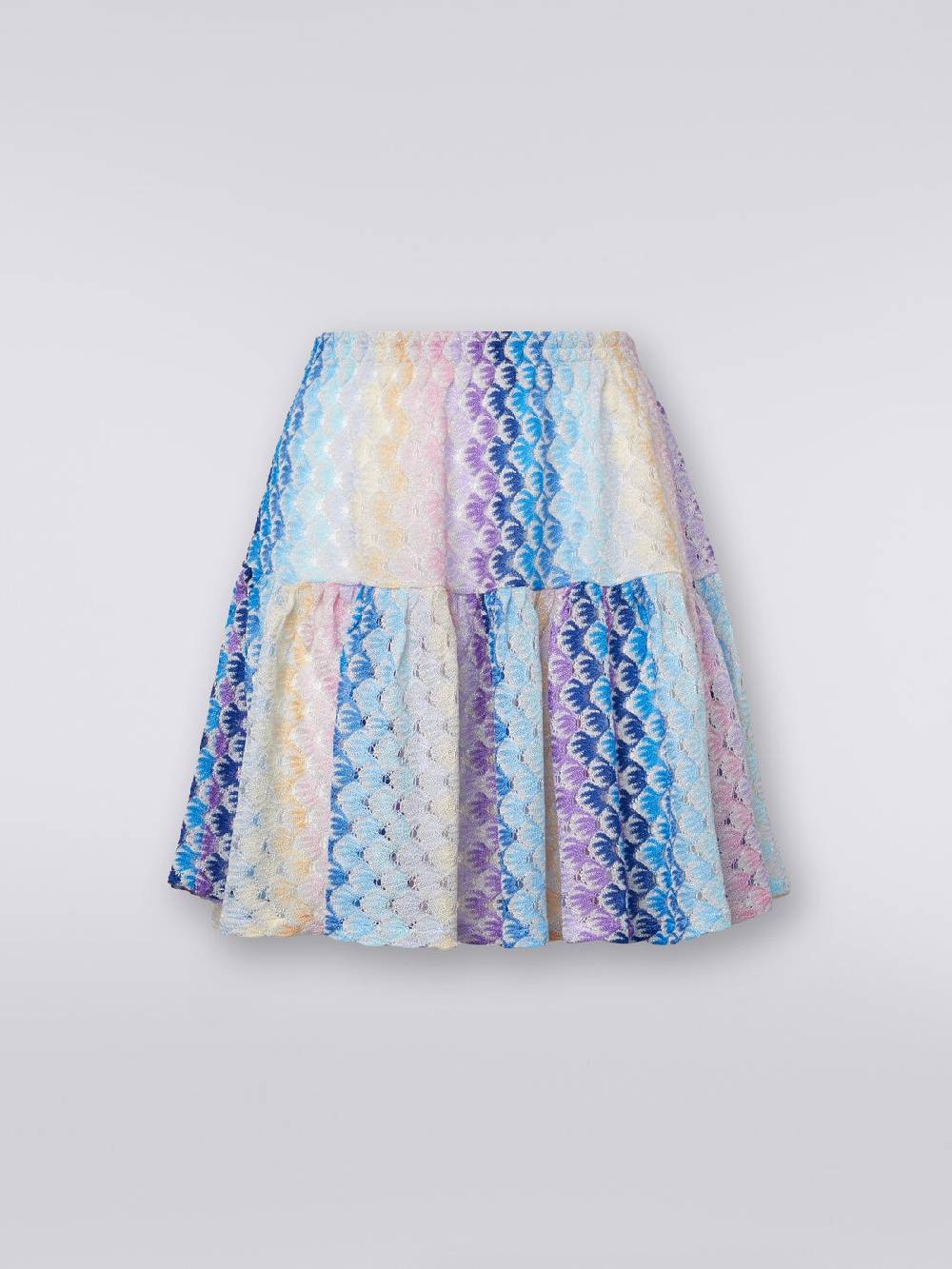 M Missoni Minigonna a balze effetto pizzo dégradé Italia