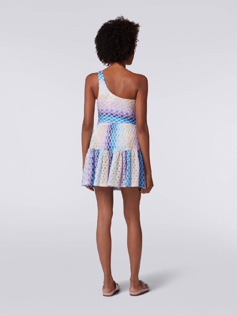 M Missoni Minigonna a balze effetto pizzo dégradé Italia