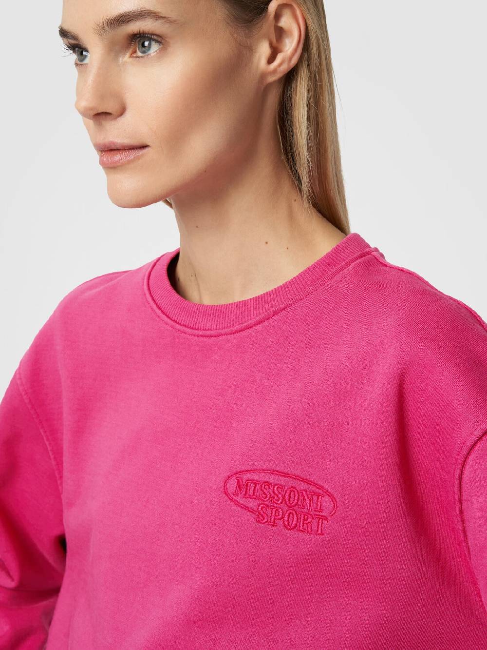 M Missoni Felpa girocollo in cotone con logo Qualità