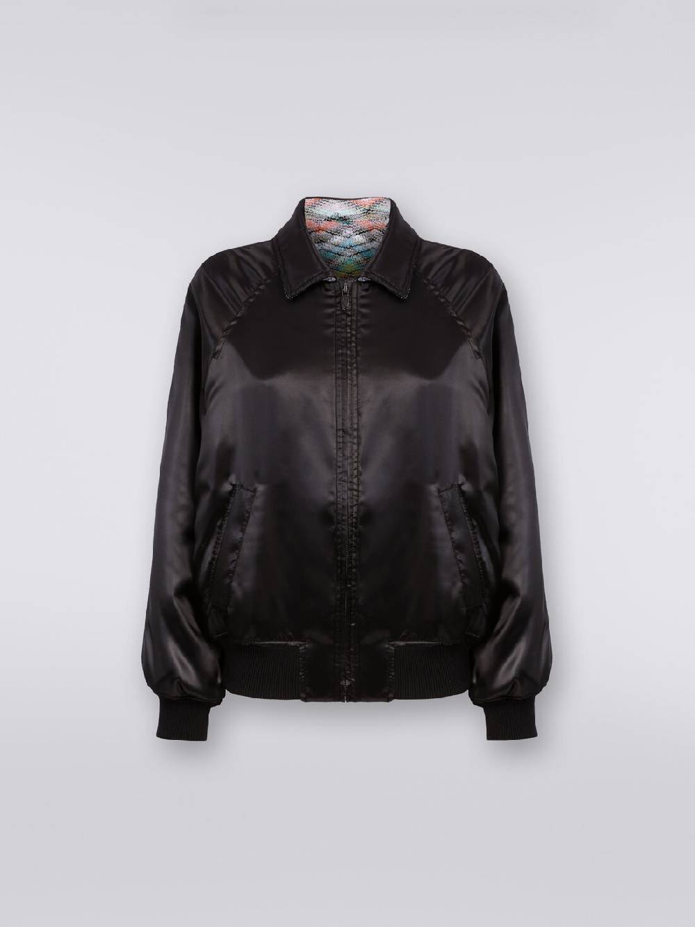 M Missoni Bomber reversibile in raso e in maglia con lurex Qualità Garantita
