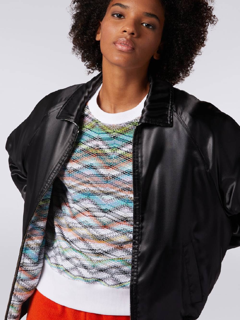 M Missoni Bomber reversibile in raso e in maglia con lurex Qualità Garantita