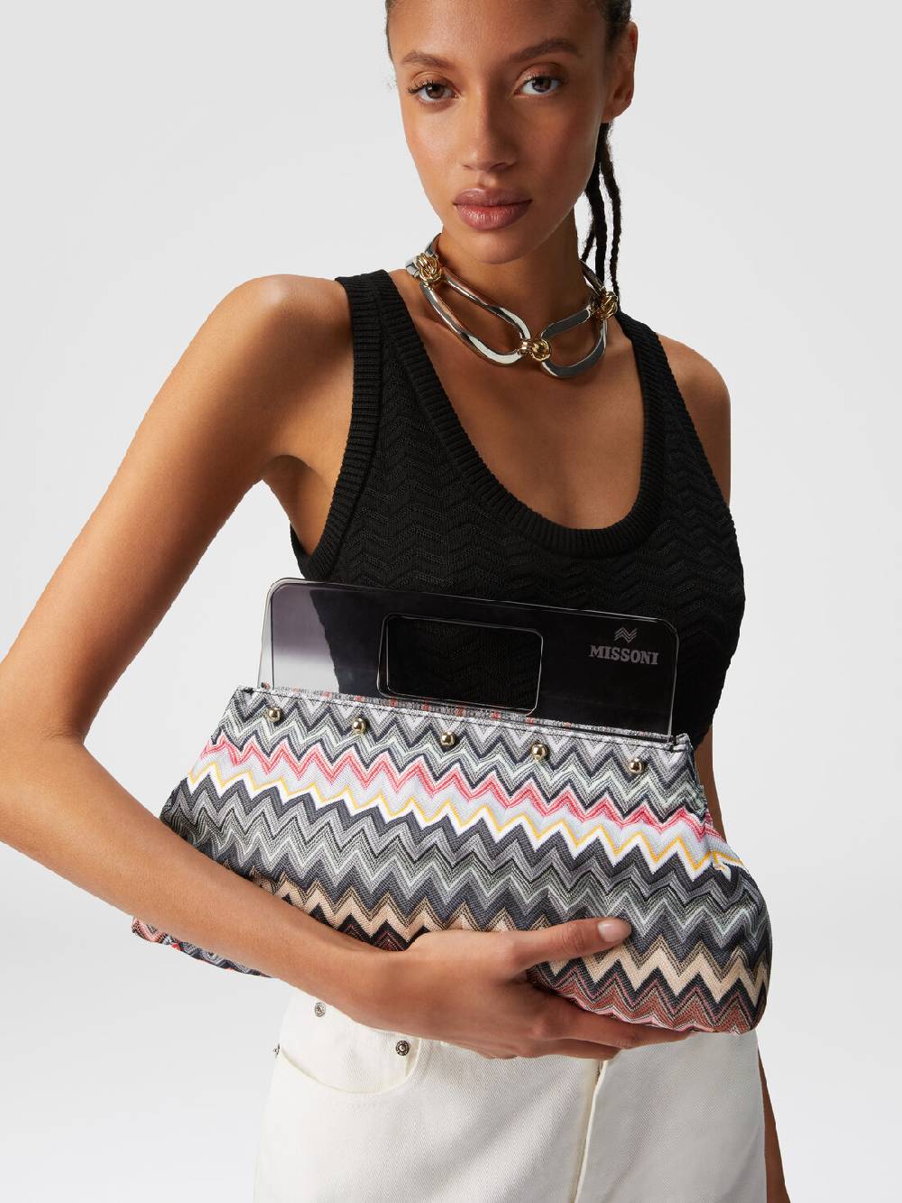 M Missoni Pouch in misto cotone Shopping Online