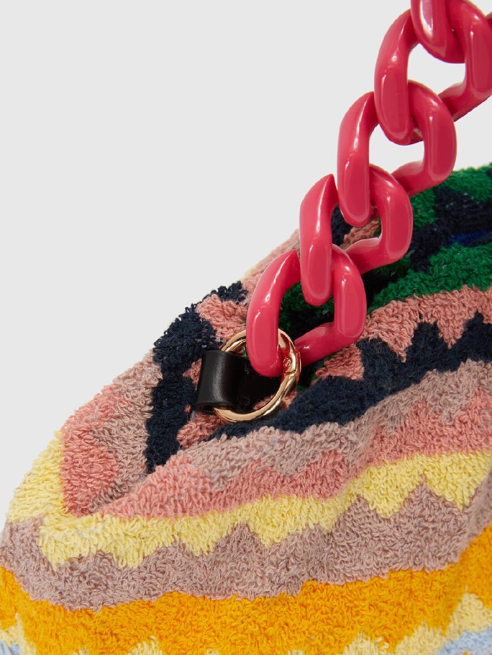 M Missoni Clutch in spugna di cotone zig zag Ritorno libero