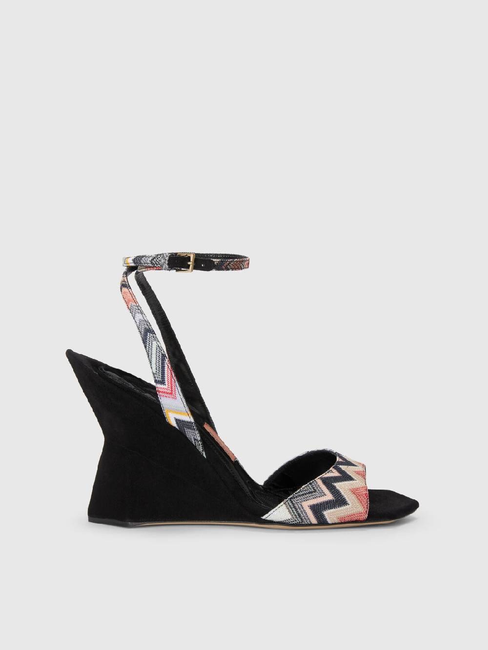 M Missoni Sandali con tacco e motivo chevron Online