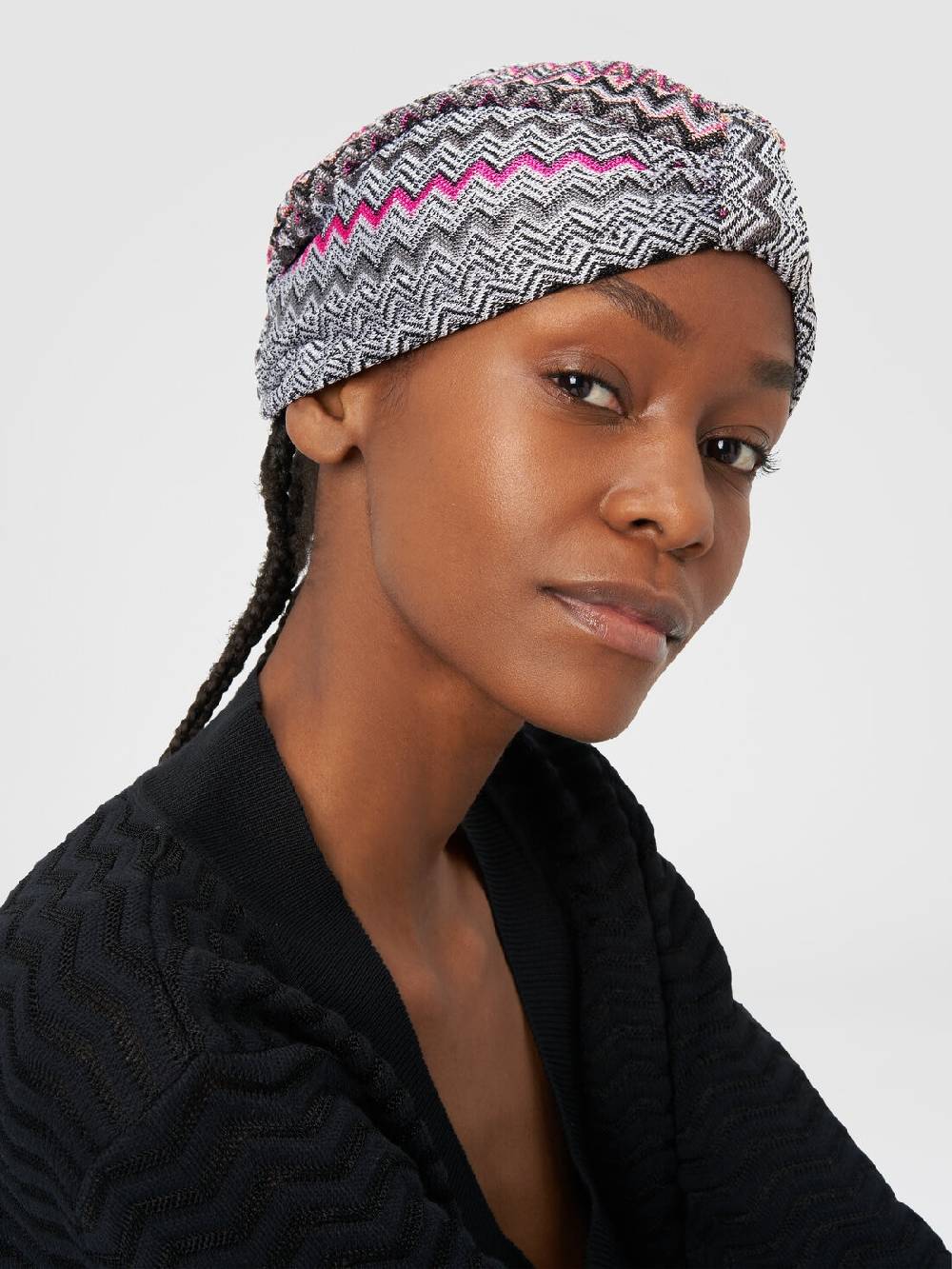 M Missoni Turbante in viscosa zig zag Saldi