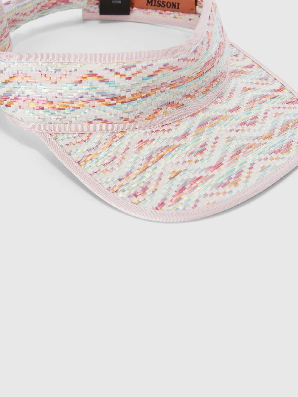 M Missoni Cappello con visiera in viscosa e cotone chevron I Più Venduti