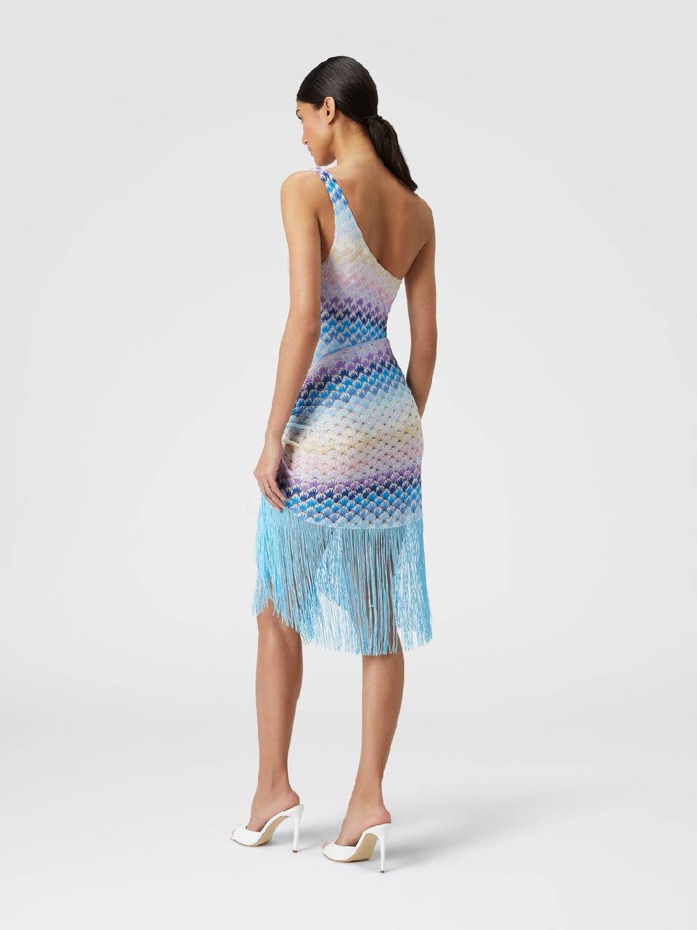 M Missoni Pareo in viscosa lamé con frange Moda