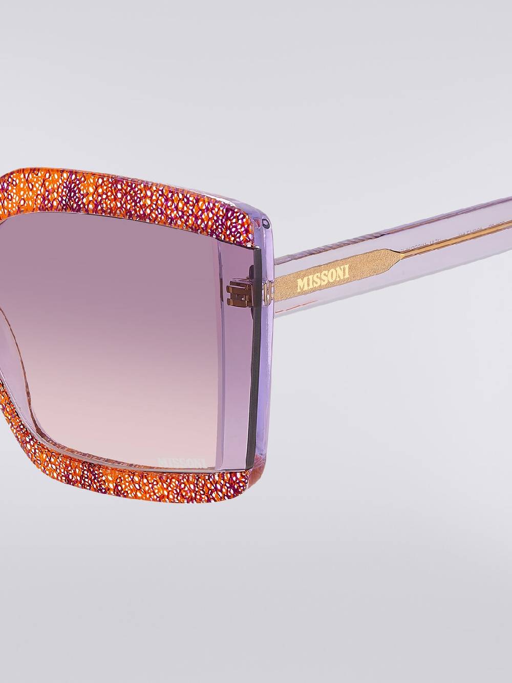 M Missoni Occhiali da sole squadrati con inserti in tessuto Qualità