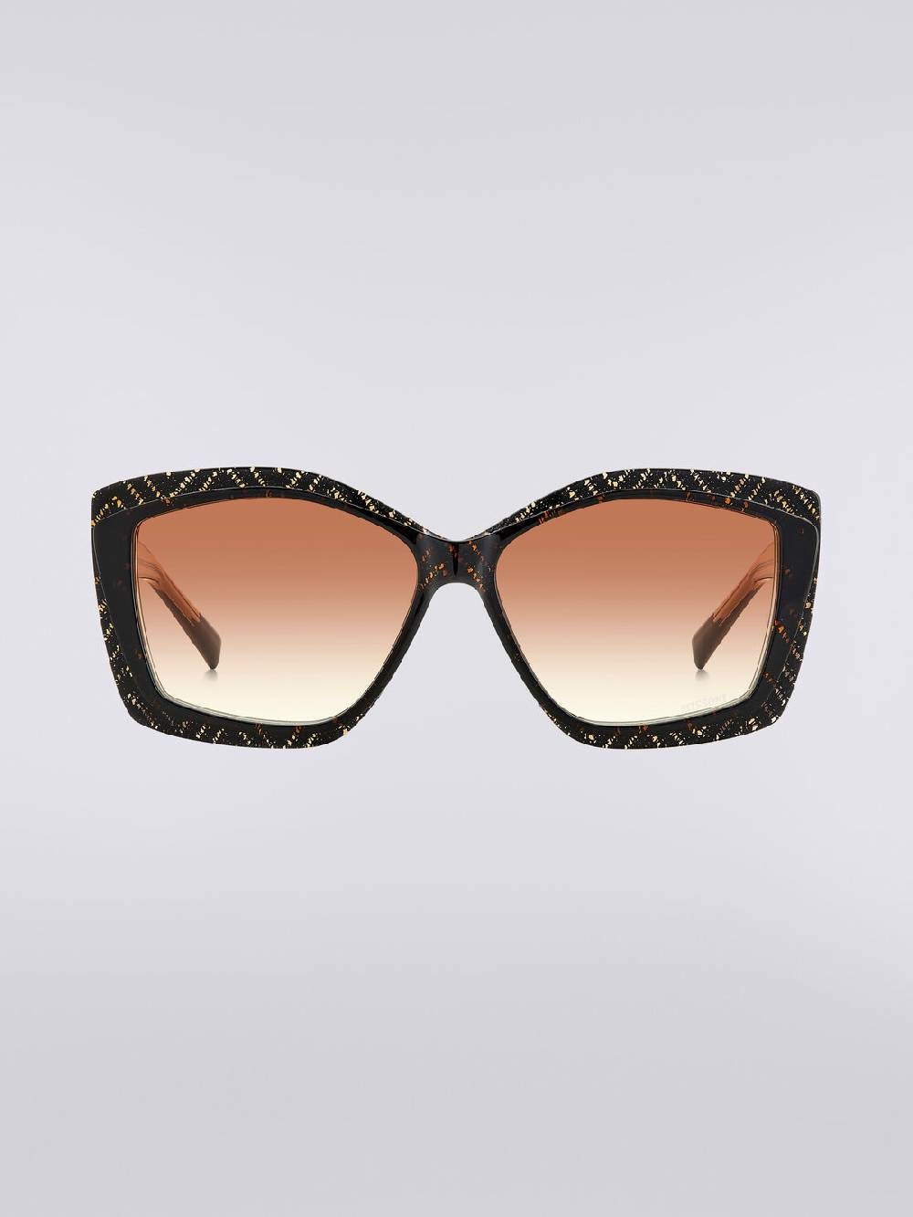 M Missoni Occhiali da sole con montatura geometrica e inserti in tessuto