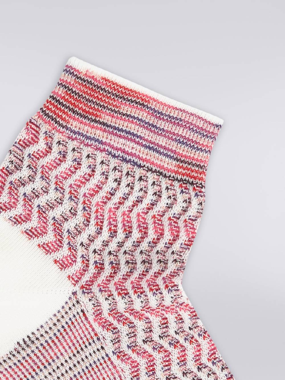 M Missoni Calze corte in cotone e nylon con multi-lavorazione Online