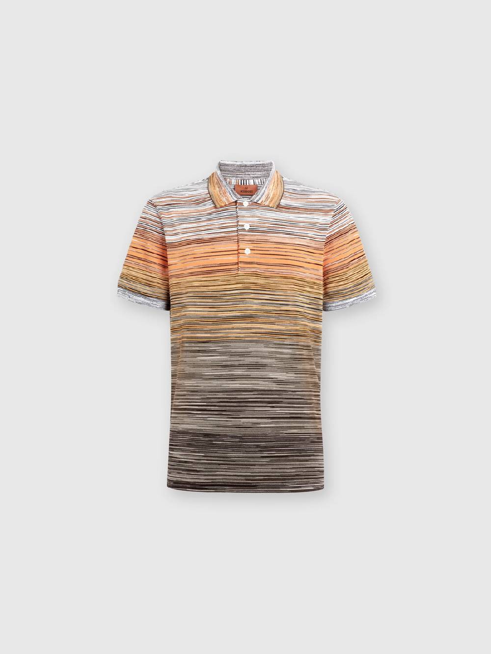 M Missoni Polo in piquet di cotone fiammato Saldi
